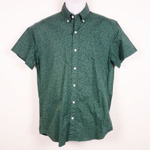 J Crew Slim Fit Green Button Up Shirt Men's Medium